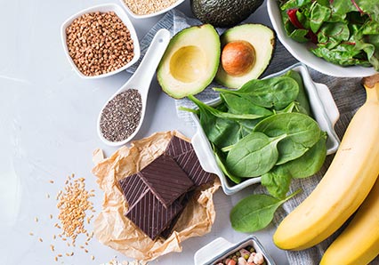 Ausgewogene Ernährung gegen Magnesiummangel